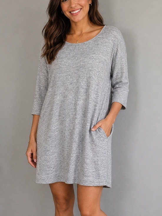 Wilfred Dresses & Skirts - Wilfred Free by Aritzia Heather Gray Oversized Tunic Dress Size Large